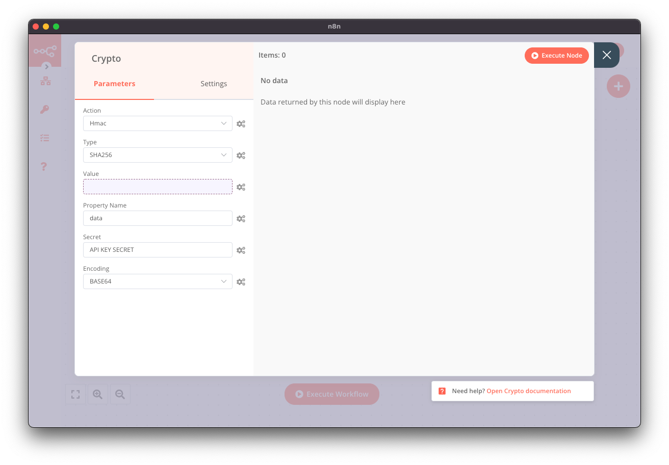 Setting up the Crypto node